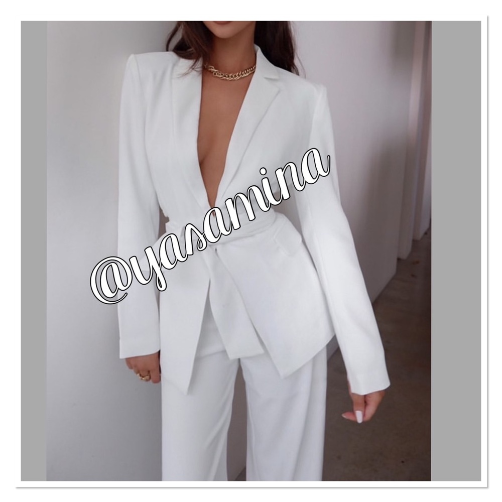 Zara belted blazer+ pants bloggers favorite - Picture 11 of 16